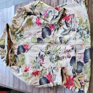 MissLook Floral Hooded Jacket Sz L